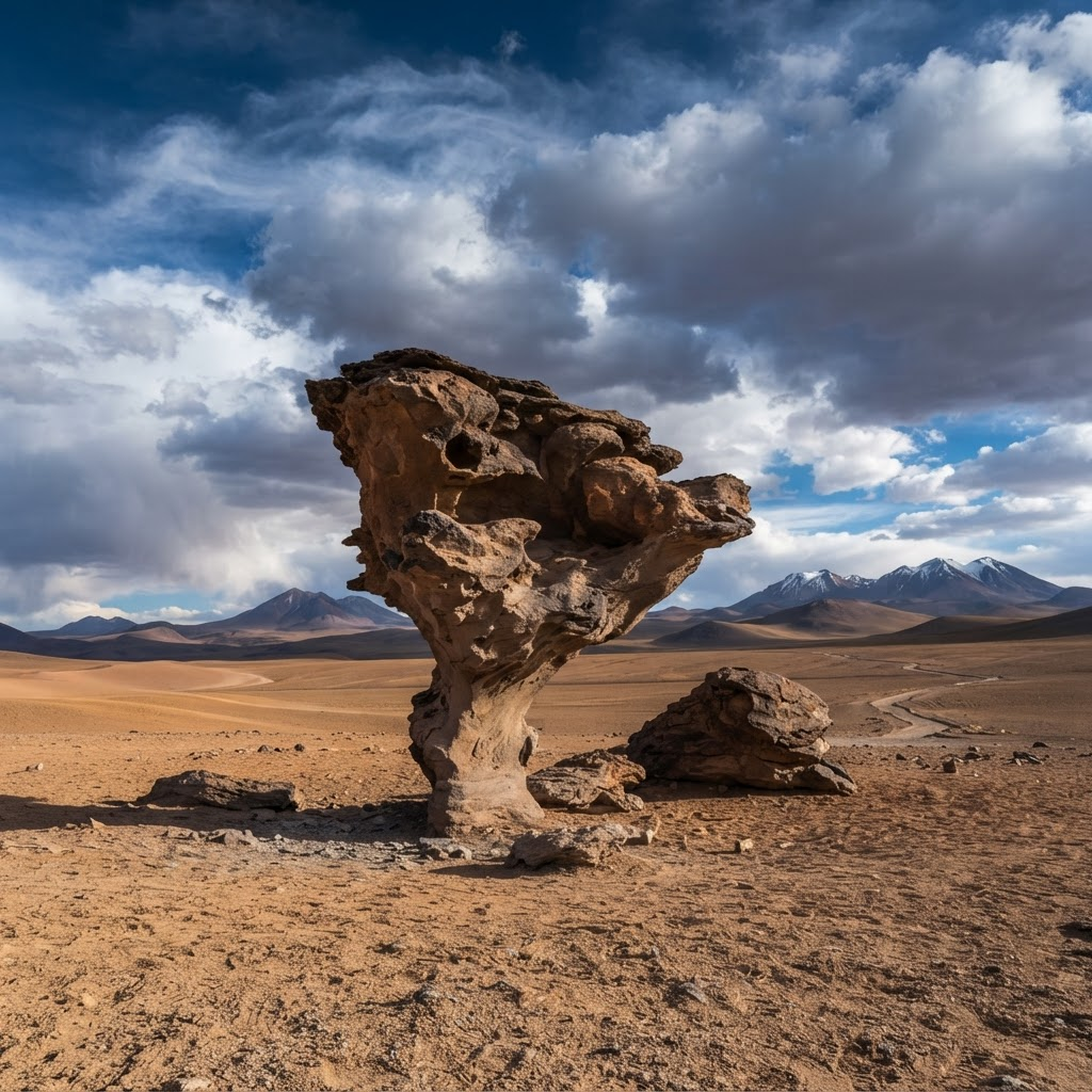 Árbol de Piedra in the Siloli Desert